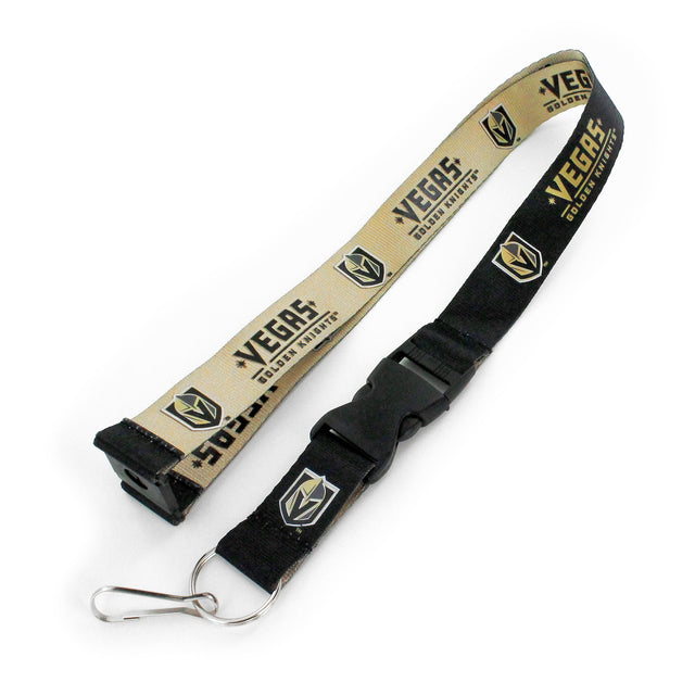 Cordón reversible Vegas Golden Knights negro y dorado