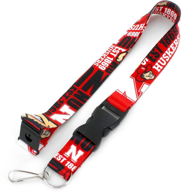 Cordón de los Nebraska Cornhuskers con diseño dinámico y estilo desprendible