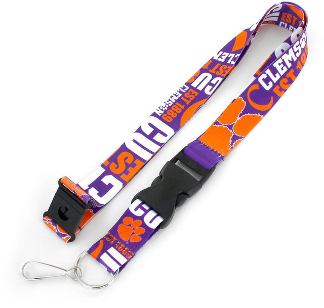 Cordón de los Clemson Tigers con diseño dinámico y estilo breakaway