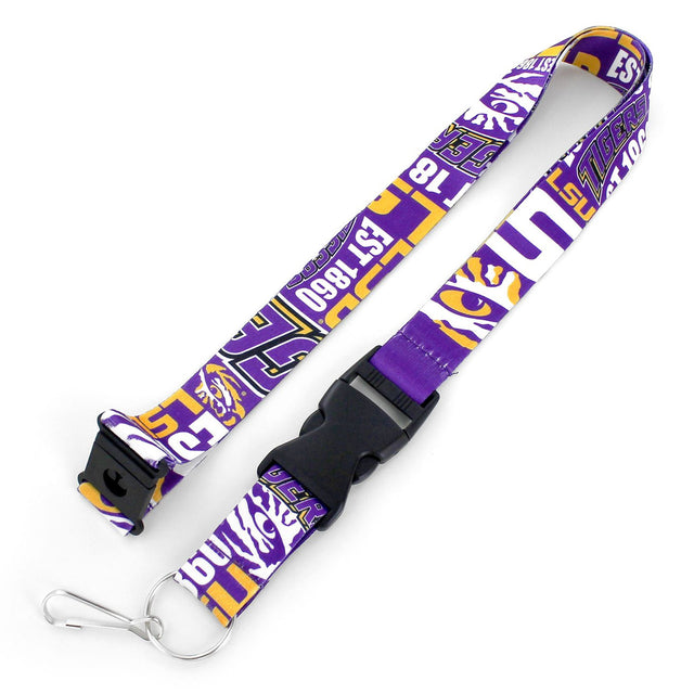 LSU Tigers Lanyard Breakaway Style Dynamic Design