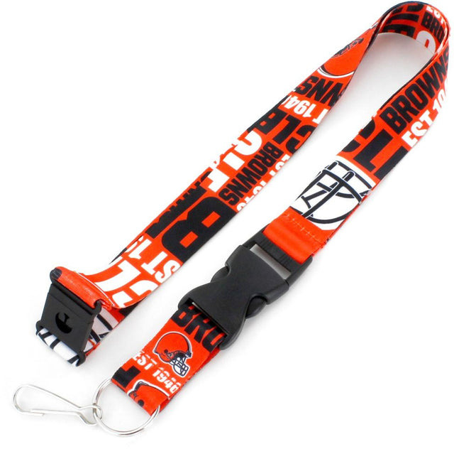 Cordón de los Cleveland Browns con diseño dinámico y estilo breakaway