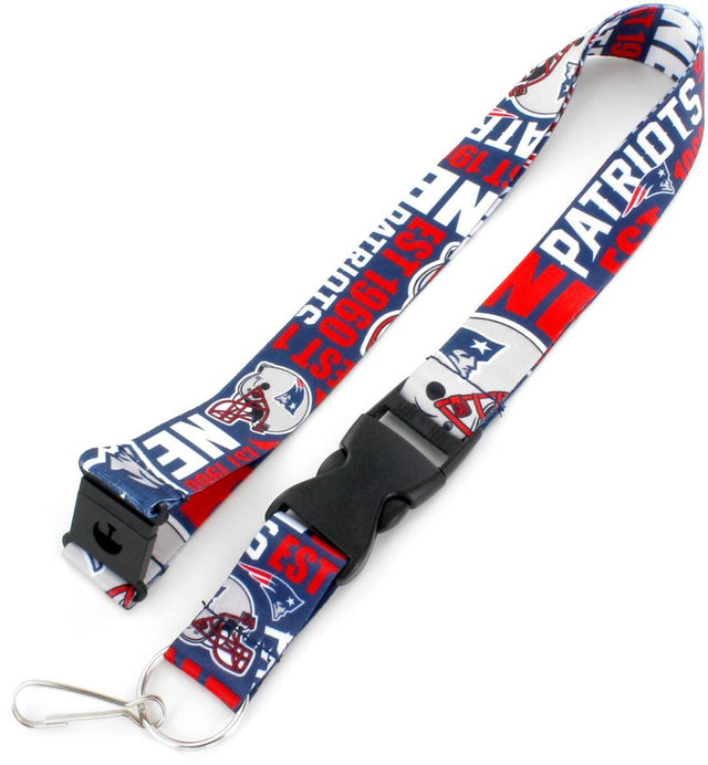 New England Patriots Lanyard Breakaway Style Dynamic Design