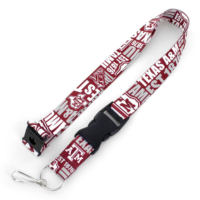 Cordón de estilo desprendible de los Texas A&amp;M Aggies con diseño dinámico