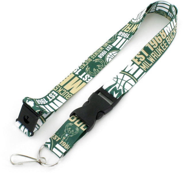 Milwaukee Bucks Lanyard Breakaway Style Dynamic Design