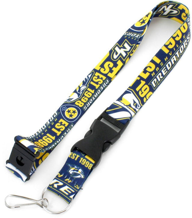 Nashville Predators Lanyard Breakaway Style Dynamic Design