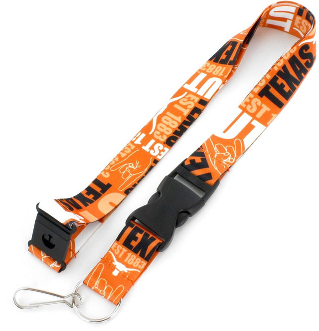 Cordón de seguridad con diseño dinámico y estilo breakaway de los Texas Longhorns