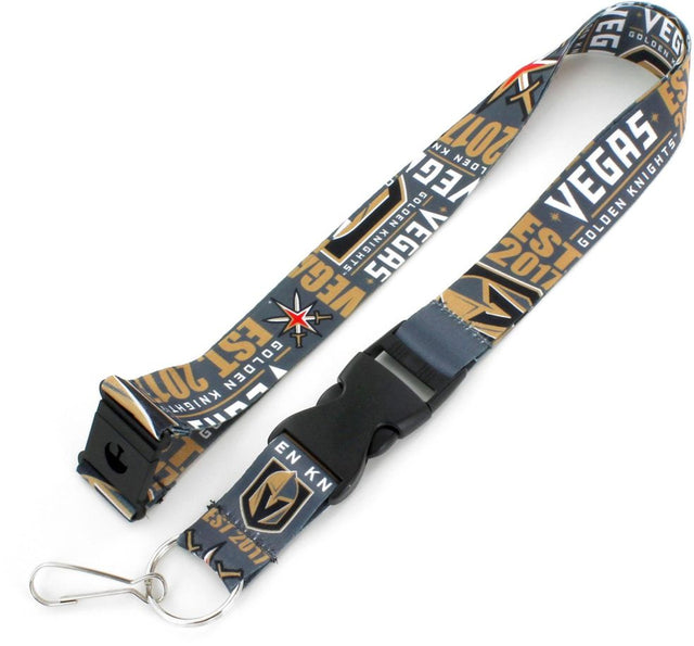 Vegas Golden Knights Lanyard Breakaway Style Dynamic Design