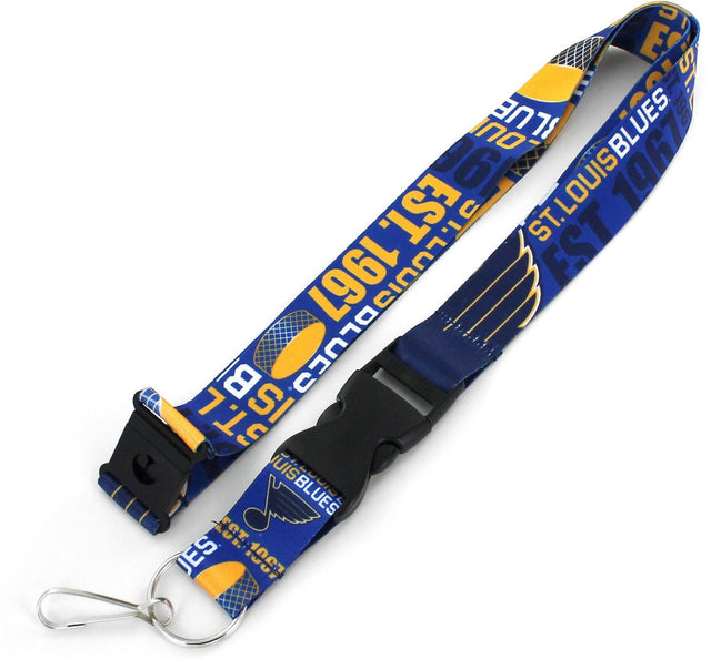 Cordón de los St. Louis Blues con diseño dinámico y estilo breakaway