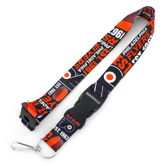 Cordón de los Philadelphia Flyers con diseño dinámico y estilo breakaway