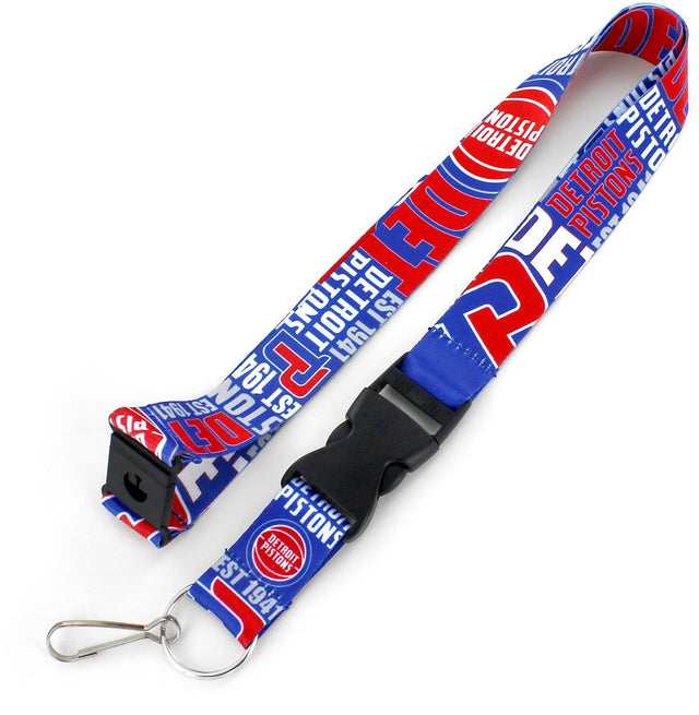 Detroit Pistons Lanyard Breakaway Style Dynamic Design