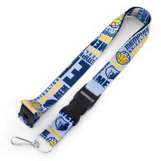 Memphis Grizzlies Lanyard Breakaway Style Dynamic Design