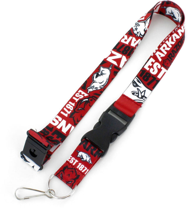 Arkansas Razorbacks Lanyard Breakaway Style Dynamic Design