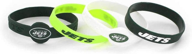 New York Jets Bracelets 4 Pack Silicone