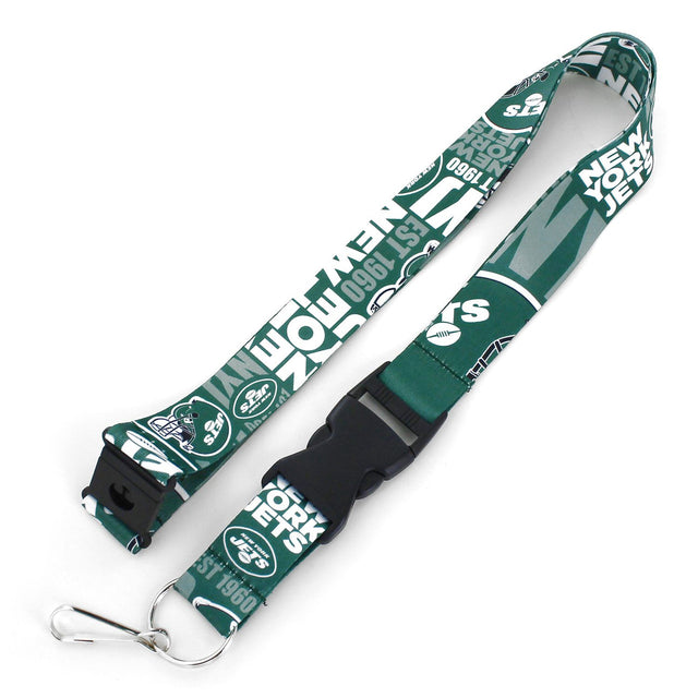 Cordón de los New York Jets con diseño dinámico y estilo breakaway