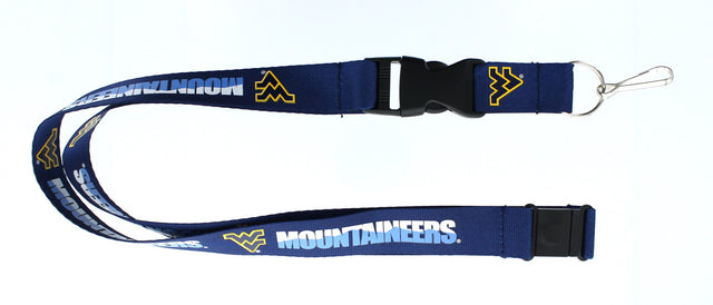 West Virginia Mountaineers Lanyard Blue