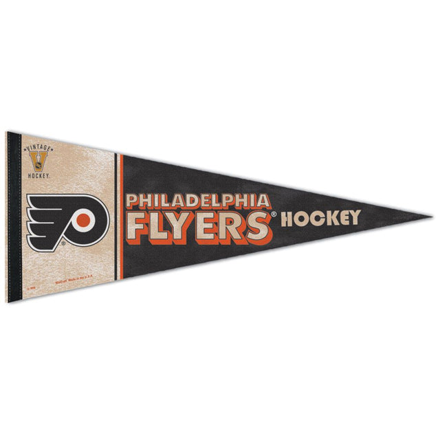 Banderín de los Philadelphia Flyers de 12 x 30 pulgadas, estilo premium, diseño vintage