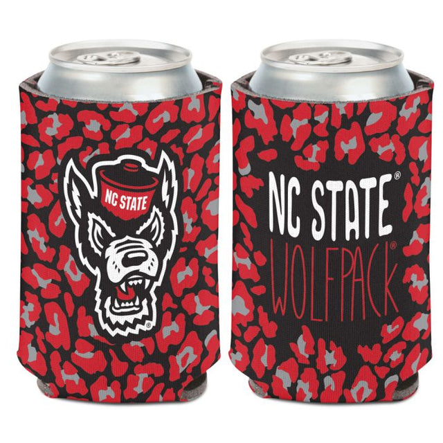 NC State Wolfpack North Carolina State Wolfpack Leopard Can Cooler 12 oz.