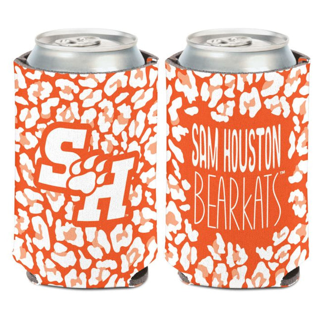 Sam Houston State Bearkats Sam Houston State Bearkats Leopard Print Can Cooler 12 oz.