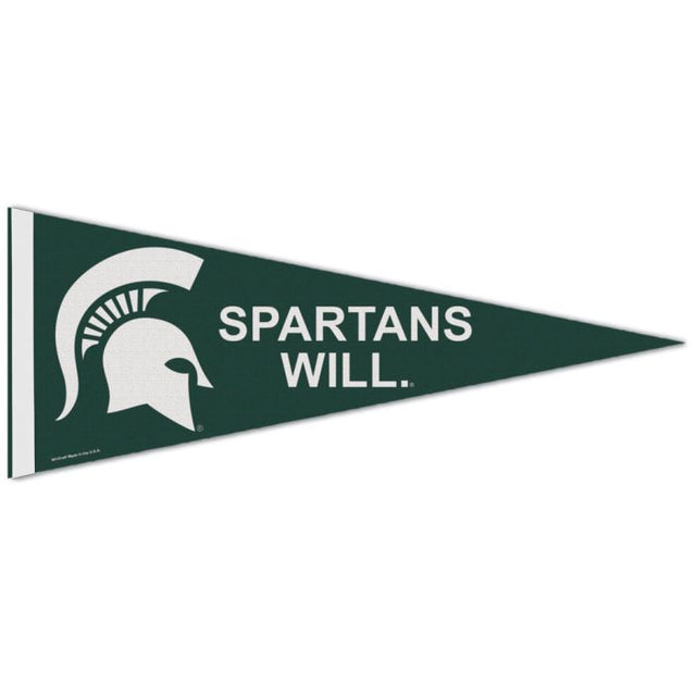 Michigan State Spartans Michigan State Spartans Will Premium Pennant 12" x 30"