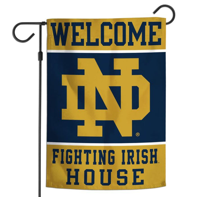 Notre Dame Fighting Irish Notre Dame Welcome Garden Flag 12" x 18"