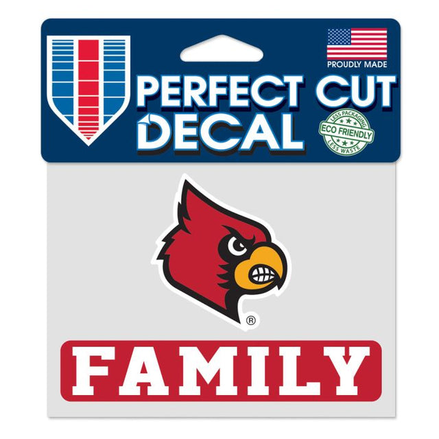 Louisville Cardinals Louisville Family Perfect Cut Color Decal 4.5" x 5.75"