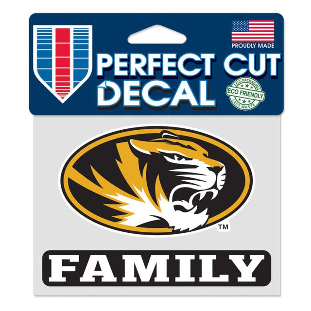 Calcomanía de color de corte perfecto de Missouri Tigers de 4,5" x 5,75"