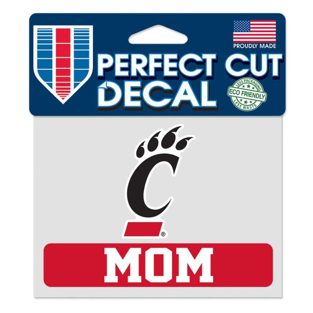 Calcomanía MOM Perfect Cut de Cincinnati Bearcats, 4,5" x 5,75"