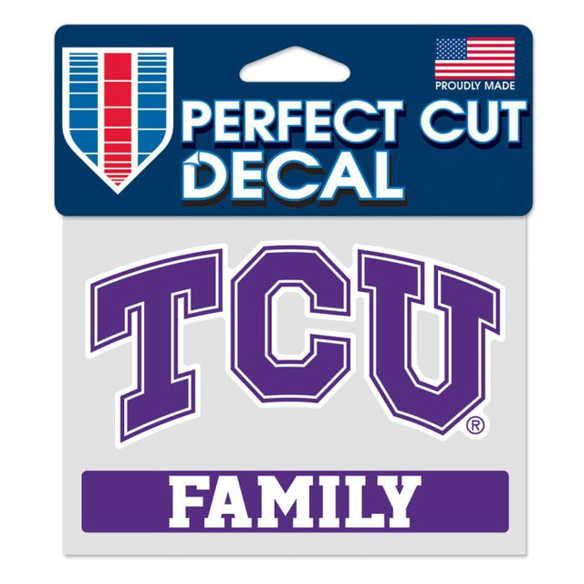 TCU Horned Frogs FAMILY Perfect Cut Color Decal 4.5" x 5.75"