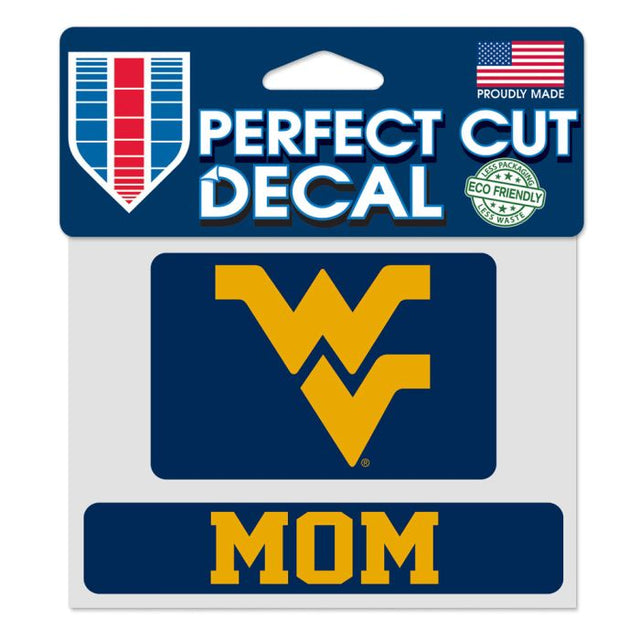 West Virginia Mountaineers MOM Perfect Cut Color Decal 4.5" x 5.75"