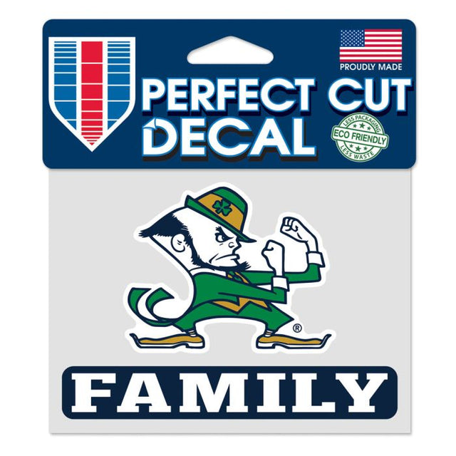 Notre Dame Fighting Irish Notre Dame Family Perfect Cut Color Decal 4.5" x 5.75"