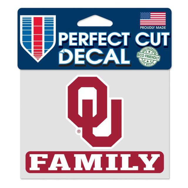 Oklahoma Sooners Oklahoma Family Perfect Cut Color Decal 4.5" x 5.75"