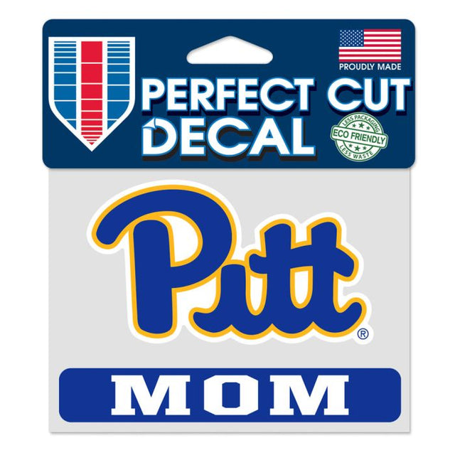 Calcomanía de color de corte perfecto de Pittsburgh Panthers Pittsburgh Mom de 4,5" x 5,75"