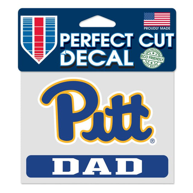 Calcomanía de color de corte perfecto de Pittsburgh Panthers Pittsburgh Dad de 4,5" x 5,75"