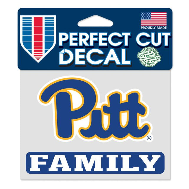 Calcomanía de color de corte perfecto de la familia Pittsburgh Panthers de Pittsburgh, 4,5" x 5,75"