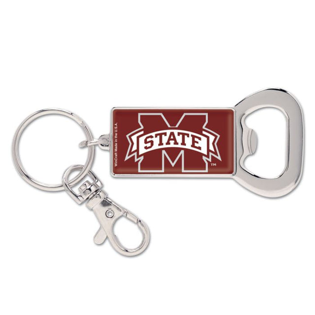 Mississippi State Bulldogs Bottle Opener Key Ring Rectangle