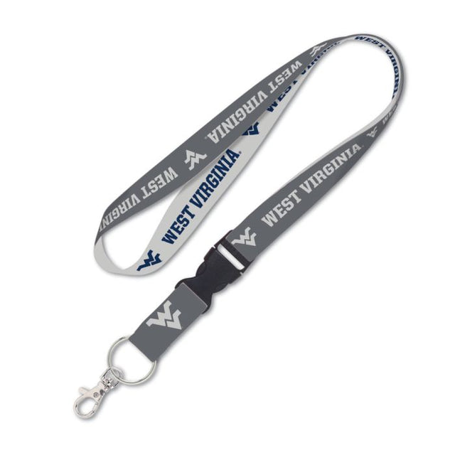 West Virginia Mountaineers Lanyard w/detachable buckle 1"