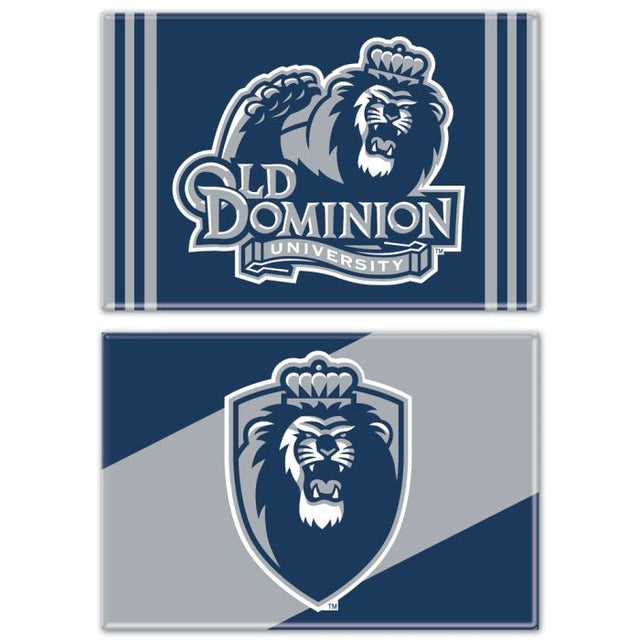 Imán rectangular de Old Dominion Monarchs, paquete de 2, 2 x 3 pulgadas