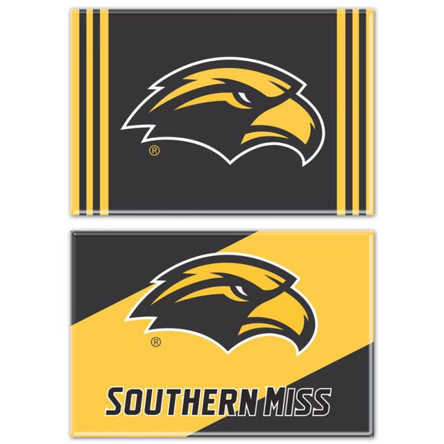 Southern Miss Golden Eagles Rectangle Magnet, 2pack 2" x 3"