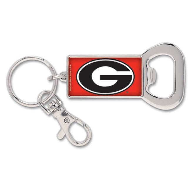 Georgia Bulldogs Bottle Opener Key Ring Rectangle