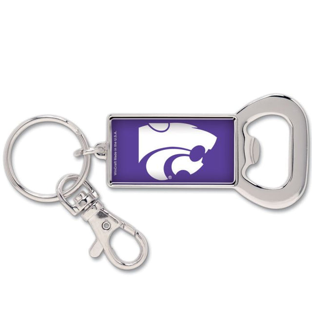 Kansas State Wildcats Bottle Opener Key Ring Rectangle