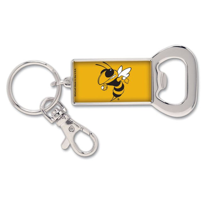 Georgia Tech Yellow Jackets Bottle Opener Key Ring Rectangle