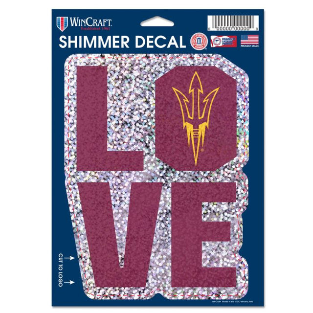 Arizona State Sun Devils Shimmer Decals 5" x 7"