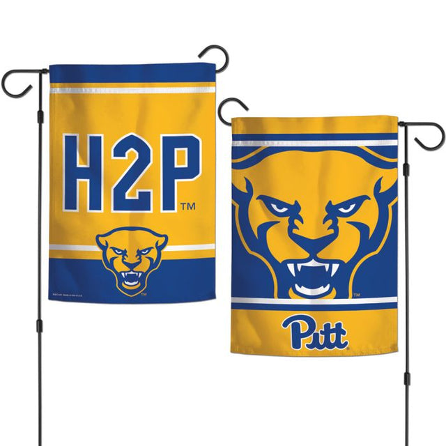 Banderas de jardín con la mascota de los Pittsburgh Panthers, de 2 lados, 12,5" x 18"