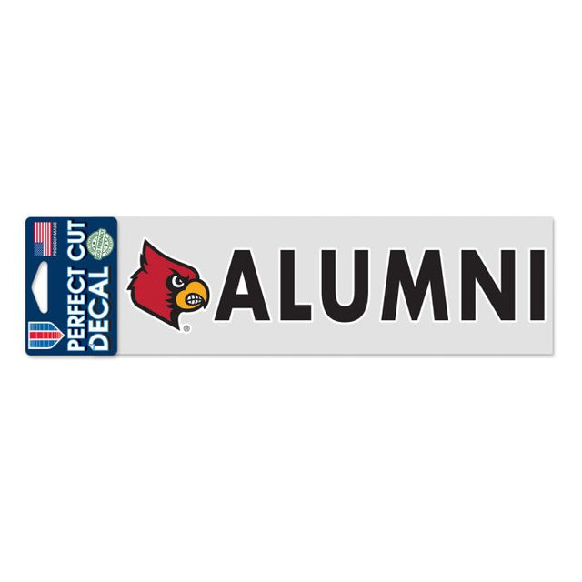 Louisville Cardinals Louisville Alumni Perfect Cut Decals 3" x 10"