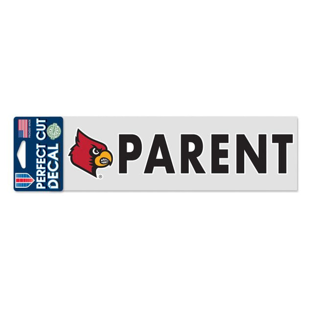 Louisville Cardinals Louisville Parent Perfect Cut Decals 3" x 10"