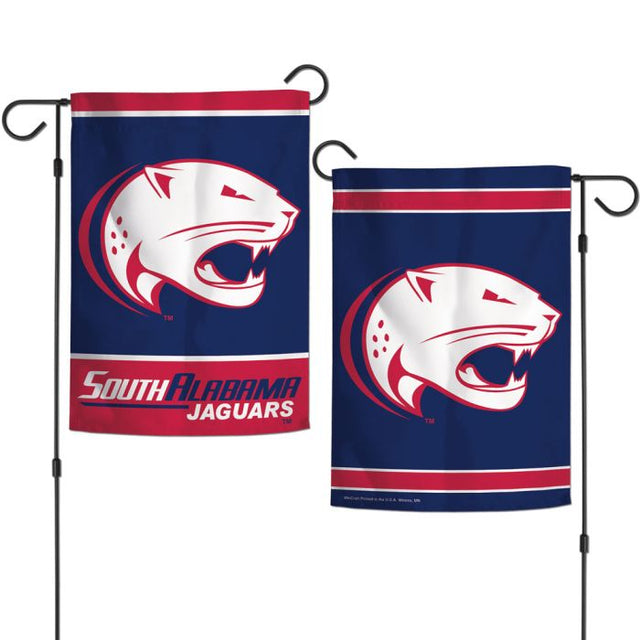 Banderas de jardín de los South Alabama Jaguars, de 2 lados, 12,5" x 18"