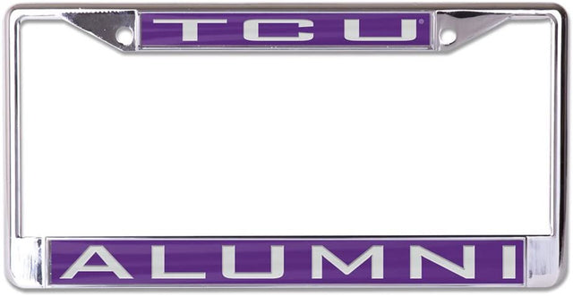 TCU Horned Frogs License Plate Frame - Inlaid