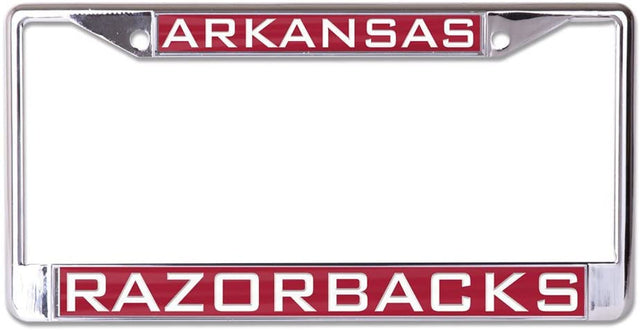 Marco para matrícula de Arkansas Razorbacks con incrustaciones