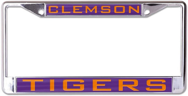 Clemson Tigers License Plate Frame - Inlaid