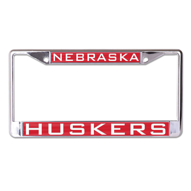 Nebraska Cornhuskers License Plate Frame Inlaid Style